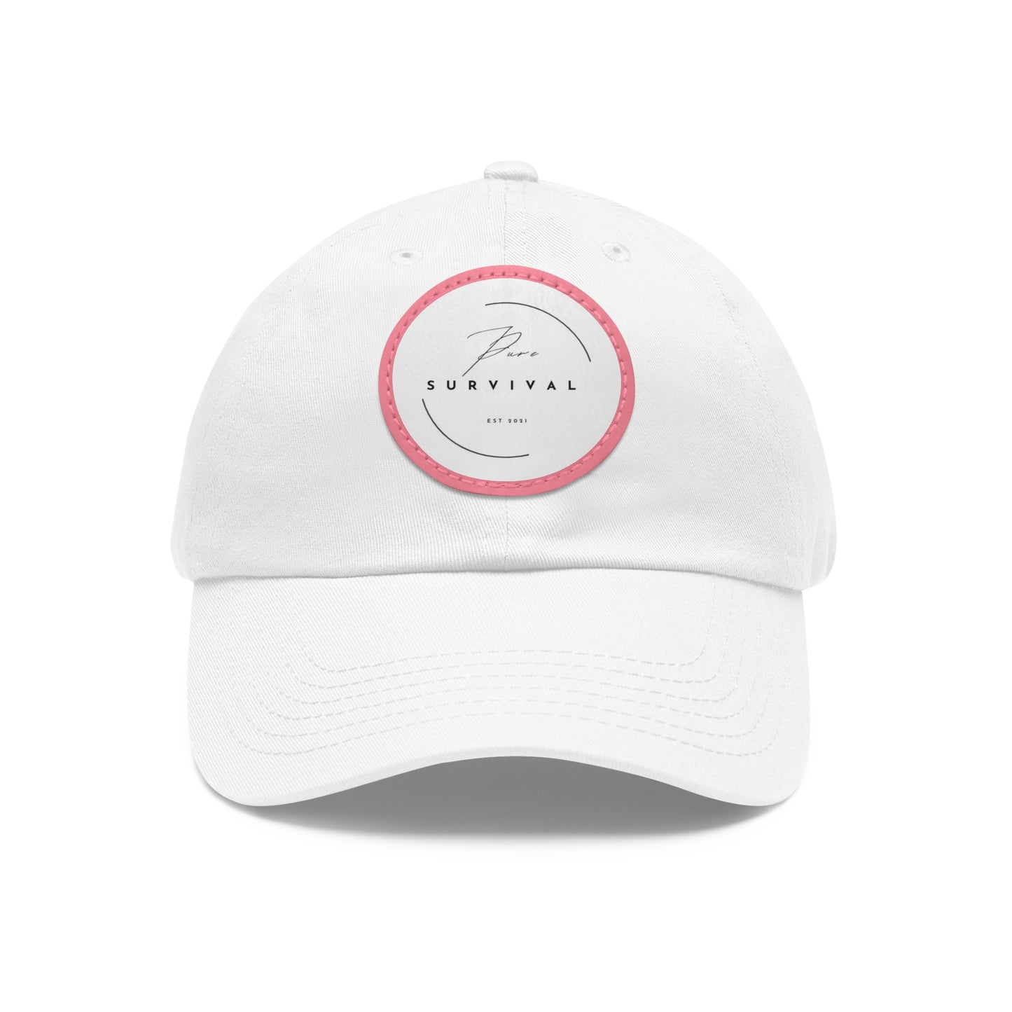 Pure Survival Dad Hat with Leather Patch (Round)