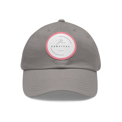 Pure Survival Dad Hat with Leather Patch (Round)