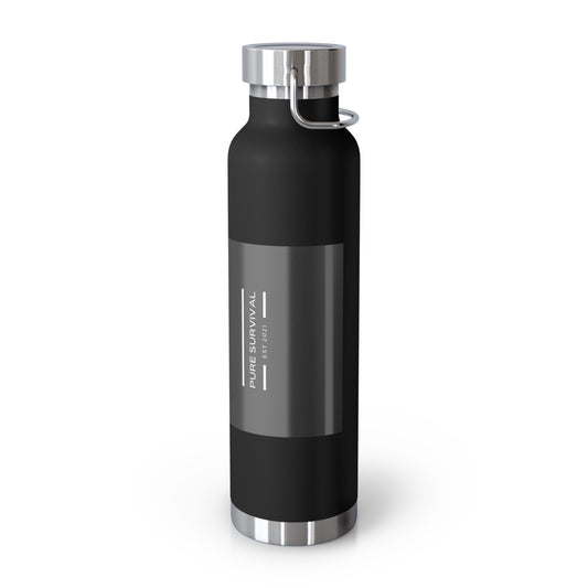 Pure Survival Copper Vacuum Insulated Bottle, 22oz